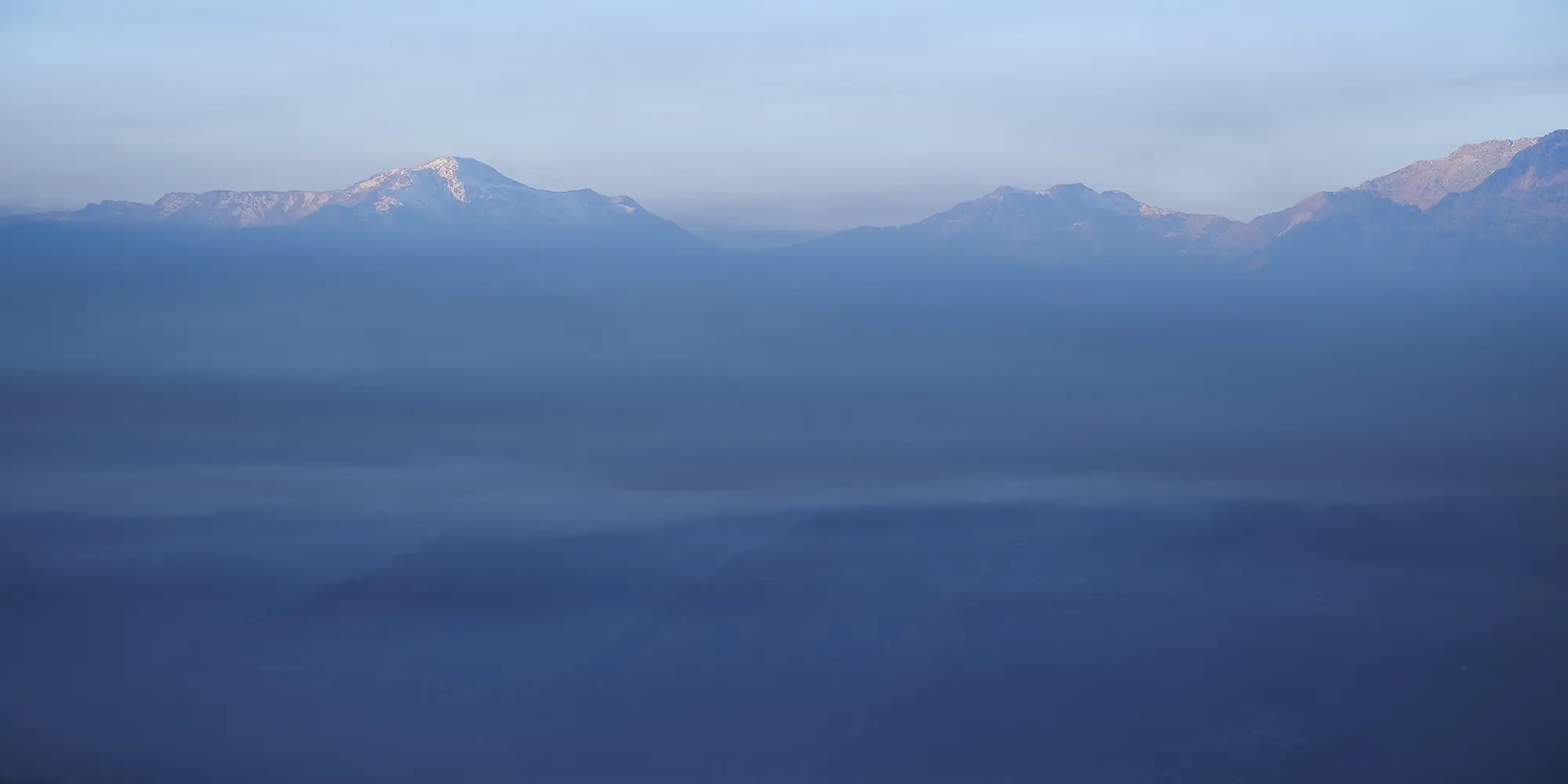 himalayan mountain range from naggar